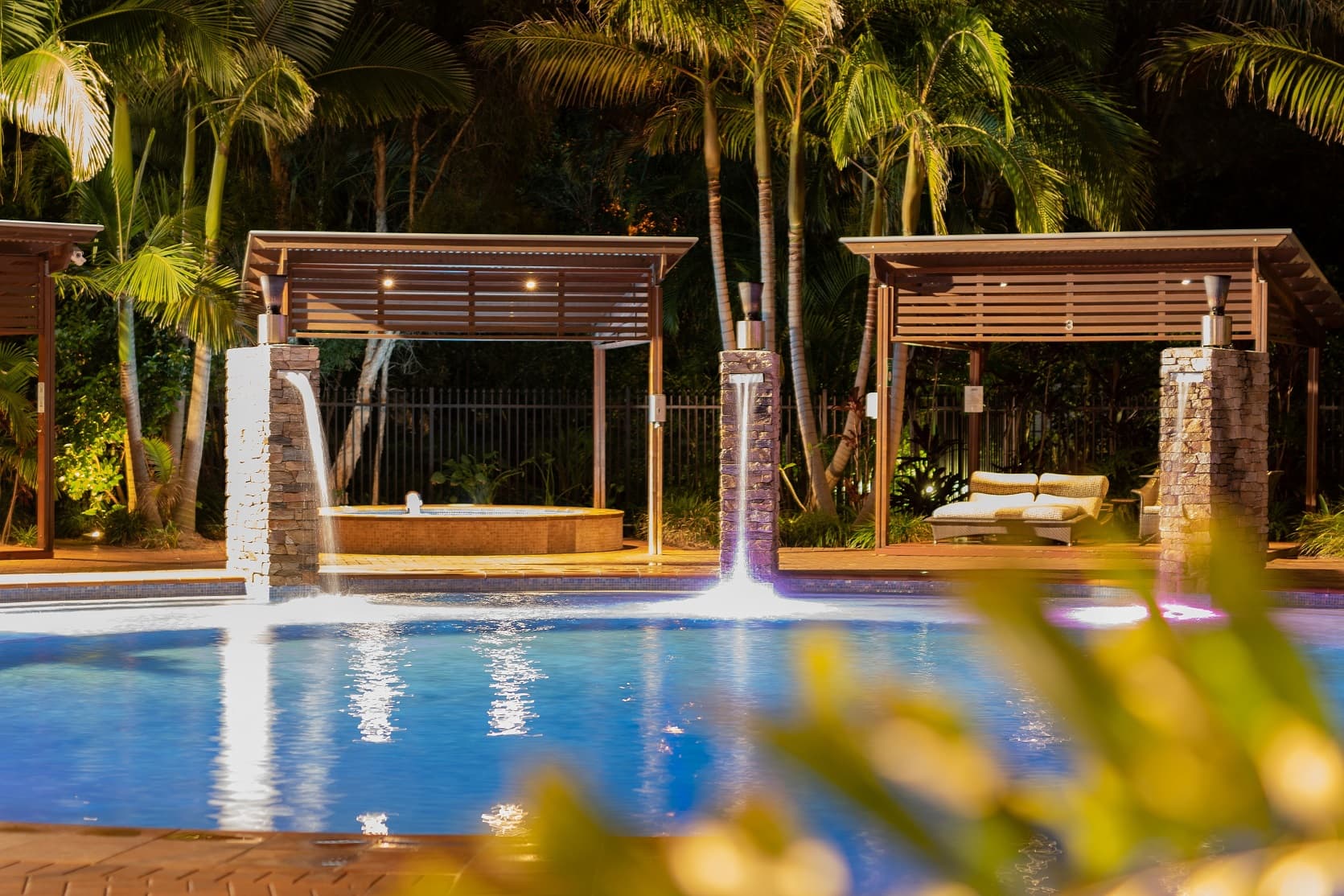 Swimming pool and tropical facilities at BIG4 Gold Coast Holiday Park